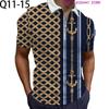 Stylish casual short-sleeve stand collar polo shirt, perfect for daily wear.