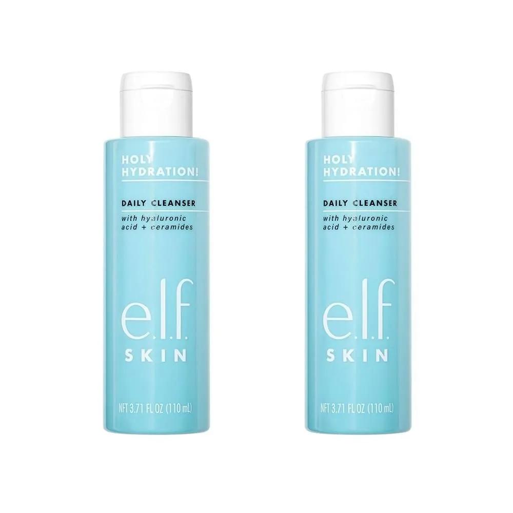 эльф. Ежедневное очищающее средство 110 мл 2 упаковки e.l.f. SKIN Holy Hydration Ежедневное очищающее средство для лица