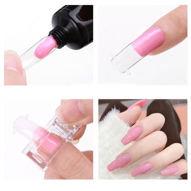 5/10pcs Crystal Nail Clip Acrylic Clamp Finger Extension UV Gel Fixed Professional Tools Plastic Nails Accessories for Manicure
