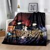 Babymetal combination warm printed blanket, office lounge sofa blanket, flannel household blanket multifunctional blanket