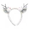 Christmas Deer Antler Headband Festive Reindeer Antlers Headband with Bow Pompoms for Xmas Party Supplies Halloween for Women