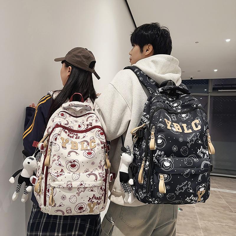 Schoolbag1011 College Student School Bag High School High Capacity Backpack Travel ins Versatile Durable Computer Backpack ins Wind