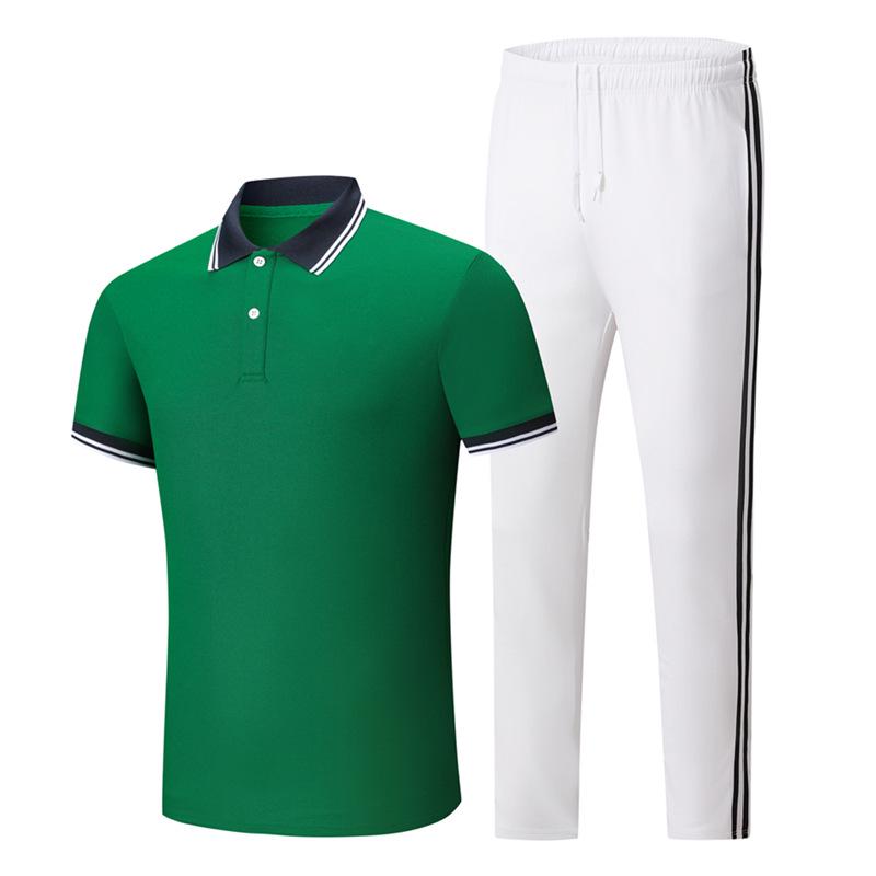 Summer Sports Quick-Dry Ice Silk Polo & Shorts Set for Men