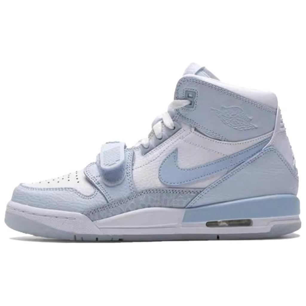 Jordan Legacy 312 Oreo Journal SAML Cushioning, Wear Resistant Mid Top Vintage Basketball Shoes Unisex Carolina Blue FV8118-141(Team6-)