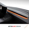 For Tesla Model Y Juniper 2026 Model 3 Highland 2026 Made of Alcantara Car Interior Dashboard Air Vent Outlet Trim Strip Sticker