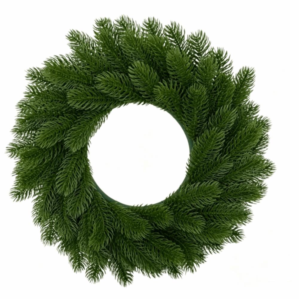 Green Leaves Christmas Wreath Ordinary Leaf Door Hanging Christmas Wreath Home Decoration