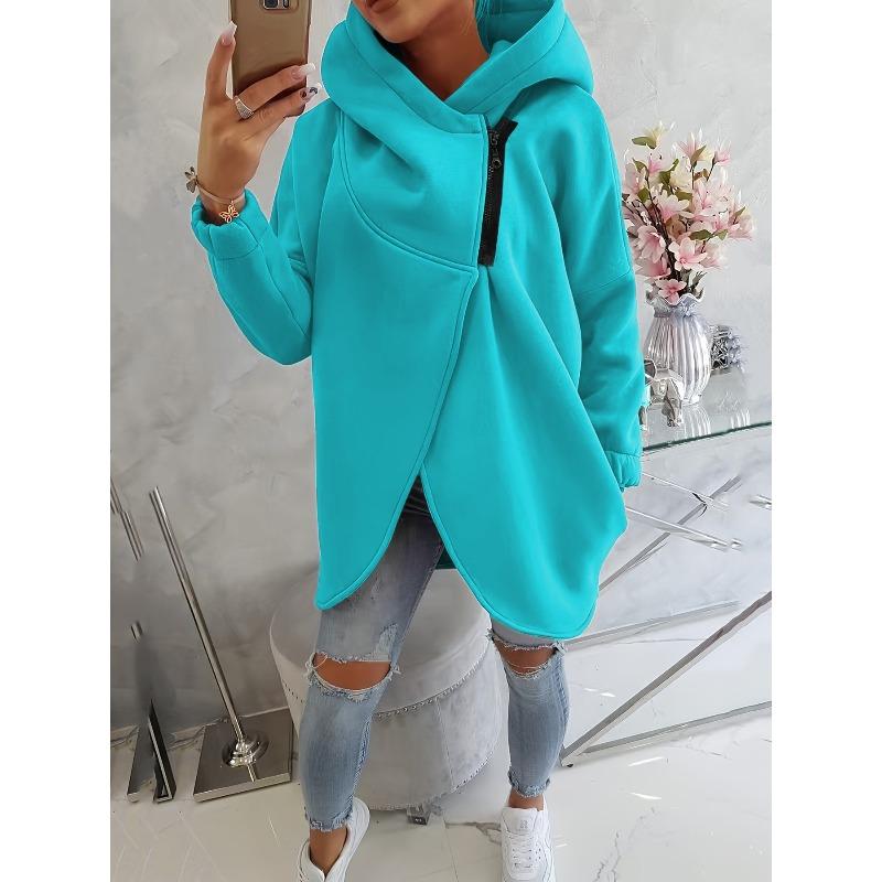 BITCED Women's Fashion Casual Solid Color Print Long Sleeve Hooded Hoodies & Sweatshirts International Design