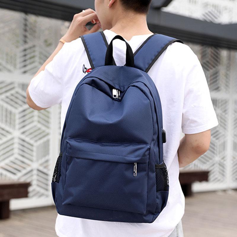 IELGY Men's Bag Versatile Casual Shoulders Wearable Travel Stylish Simple Breathable Usb