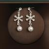 Set di Collana e Orecchini alla Moda in Stile Coreano: Accessori Perfetti per Matrimonio Sposa