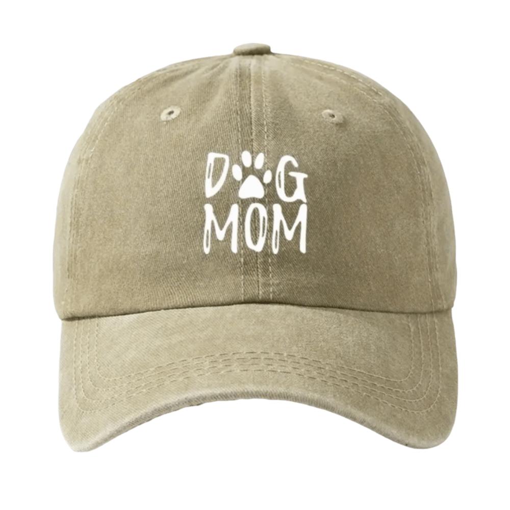 Dog Mom Pattern Baseball Hat Printed Sunshade Cap Casual Duckbill Cap  Dog Lover's Gift