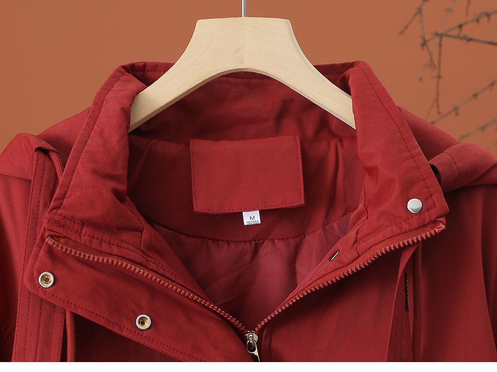 Damen Koreanischer Stil Locker Kapuzen Baseballjacke für Frühling und Herbst 2025