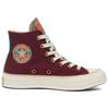 Converse Chuck 70 High Canvas & Plaid Deep Bordeaux A12452C