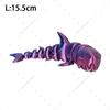 3D Printed Shark Action Figures Multi-Jointed Movable Animal Craft Figurine Home Ornament Christmas Gift For Child Toy