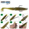 FishKing Double Fishing Hooks Barbed Carp Fishhook for Soft Worm Lure High Carbon Steel Fly Fishing Hook Accessories