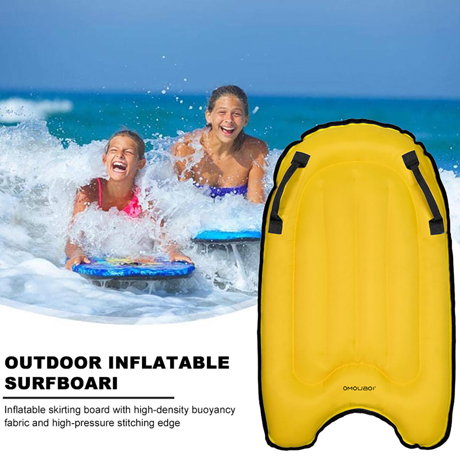 Planche De Natation Gonflable Pour Enfants 72 X 52 X 15 Cm – Bodyboard Avec Poignées De Sécurité, Léger 285 G, Pour Piscine Et Plage