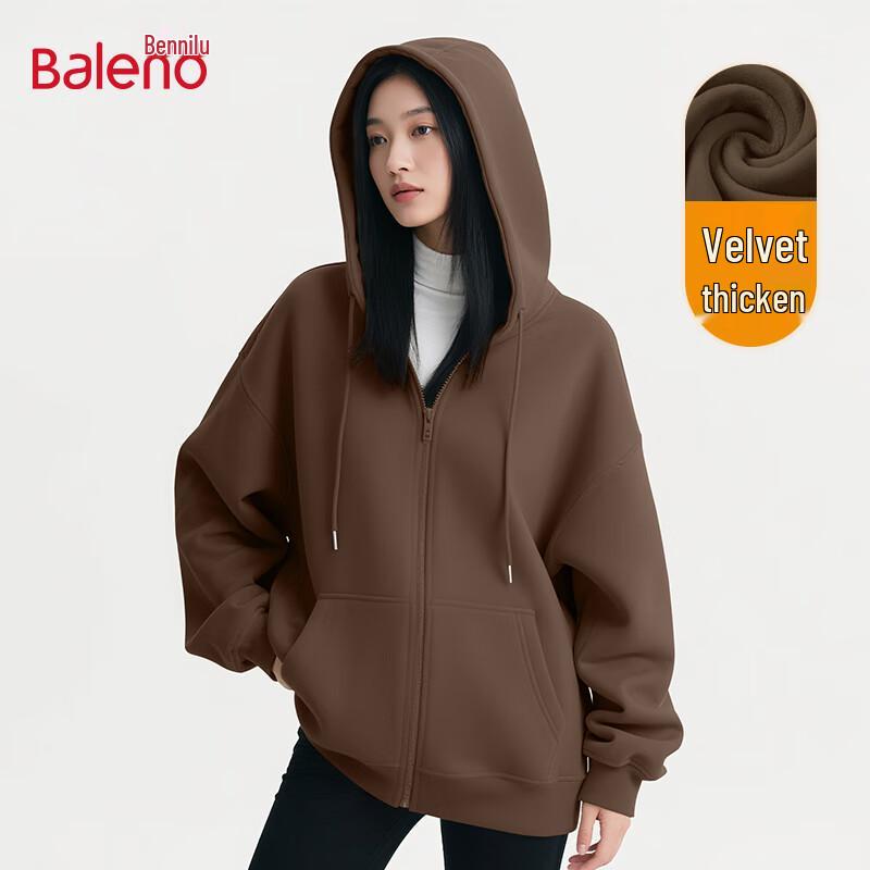 Baleno Women's Fleece Lined Full-Zip Hoodie