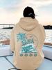 Women's All-Season Palm Tree & Wave Beach Hoodie