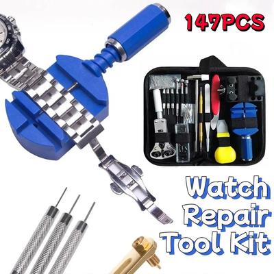 147Pcs/Set Precise Watch Repair Tool Set Non-slip Watchband Removal Tool  Spring Bar Tool