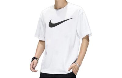 T Shirts Men's White Crew Neck Moderate Straight Fit BV0628-100