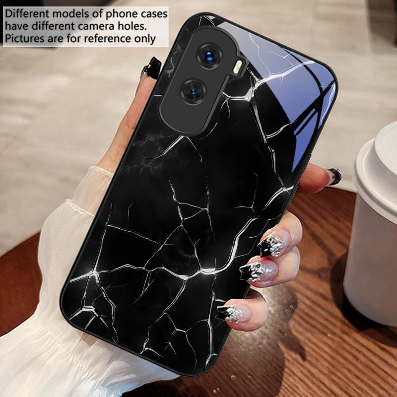 Red lava texture pattern For Honor 30 50 50SE 70 Pro 90 200 200Pro Magic 4 5 7 Lite X9c Smart X50i Plus X9 X30 Glass Phone Case