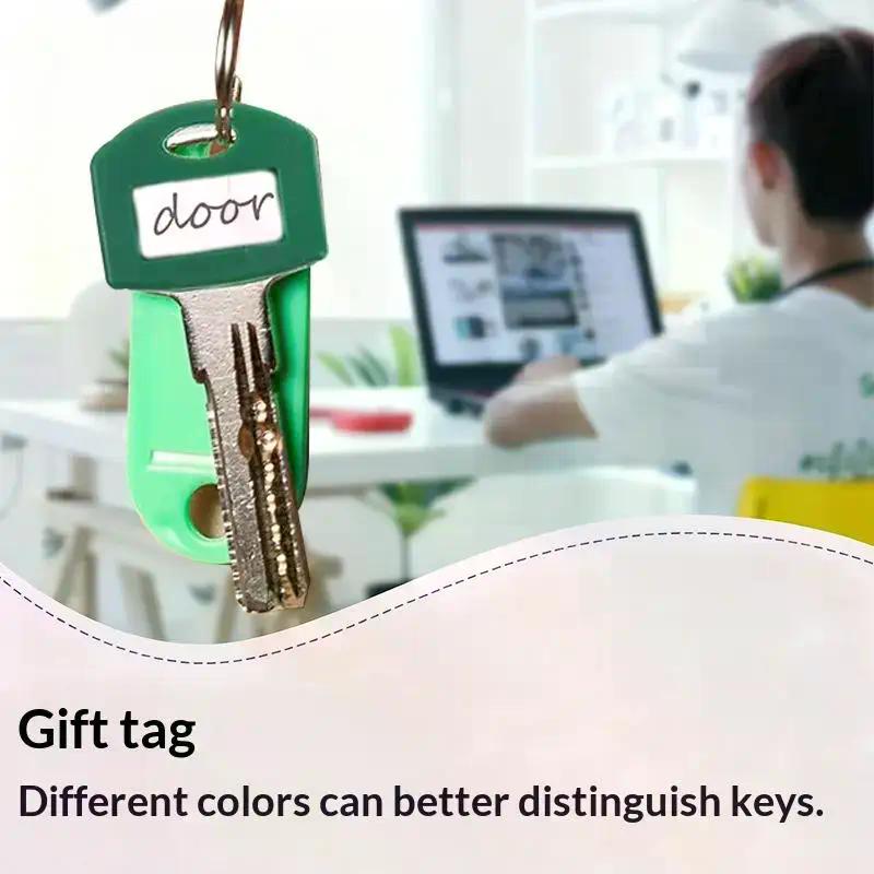 20PCS Random Colorful Silicone Key Covers For Easy ID - Flexible & Durable Identifier Tags Organize Keys