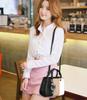 Lopis 2-Way Handbag, Popular Women's Bag, Lightweight PU Leather, Cute Shoulder Bag, Stylish for Spring and Summer (Black A)