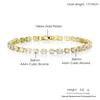 Jewelry Single Row Full Of Diamond-Encrusted Zircon Bracelets, Women'S Birthday Party Jewelry Accessories