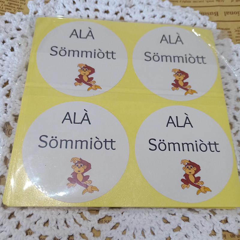 100PCS 3cm 4cm 5cm 6cm 7cm Your logo stickers, custom printed, ideal for small businesses, comes with 100 stickers