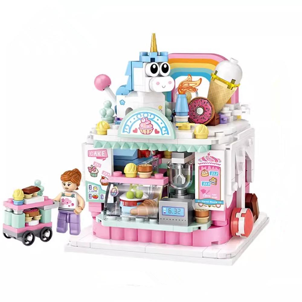 Loz Building Blocks Ferris Wheel Toys A Carousel Plastic Assembly Blocks Children Toy Educational Diy Architecture Model 1718