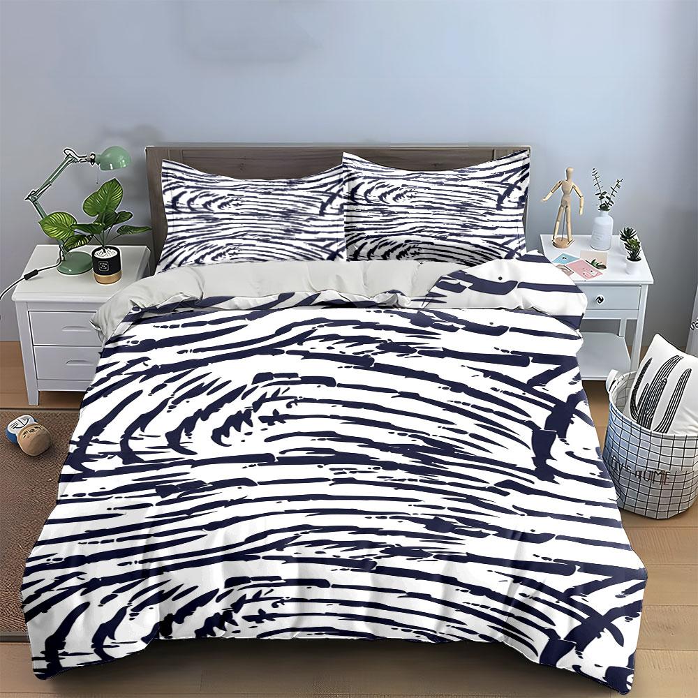 Abstract Blue Swirl Lines. Bedding Sets Duvet Cover Sets Duvet Covers Pillowcases(1*Duvet Cover 2*Pillowcases Without Duvet Insert)