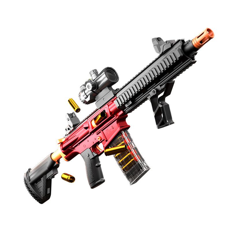 Electric Semi-Automatic Softball Gun M4A1 Nylon Firing Toy Gun for Boys Outdoor Battle Royale M416