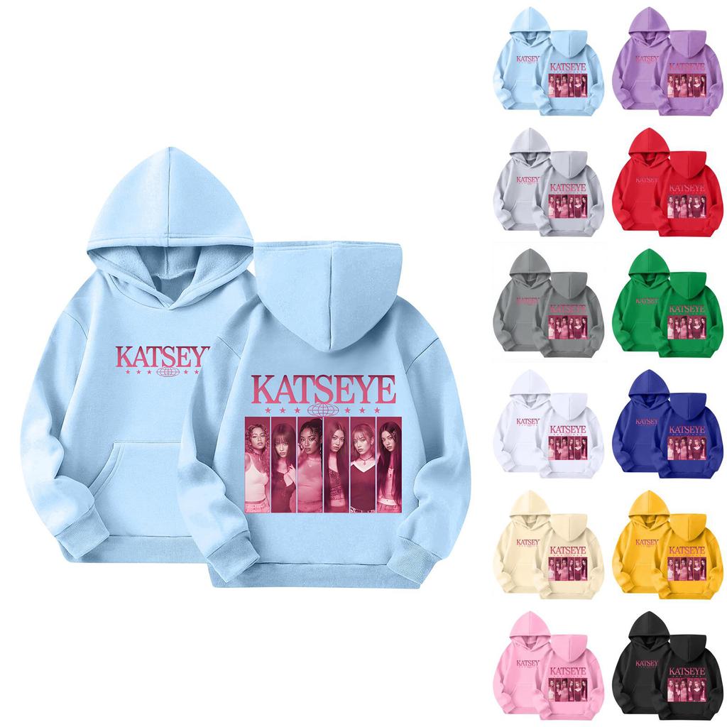 Kids Long Sleeve Printed Hoodie, Casual Comfortable Pullover for Boys Girls Everyday Wear
