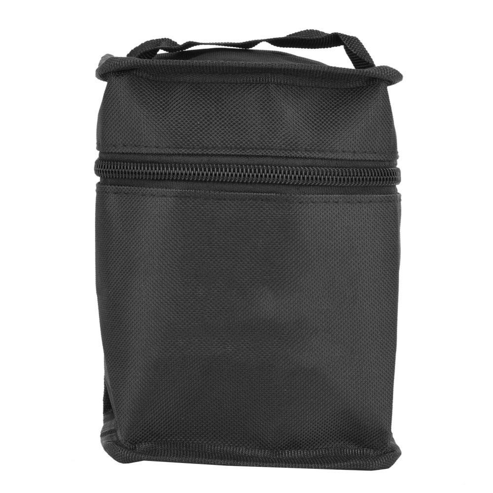 48/60/80 Marker Storage Bag Black Pen Case Easy Hand Grip Pen Organizer Daily Stationery Sorting