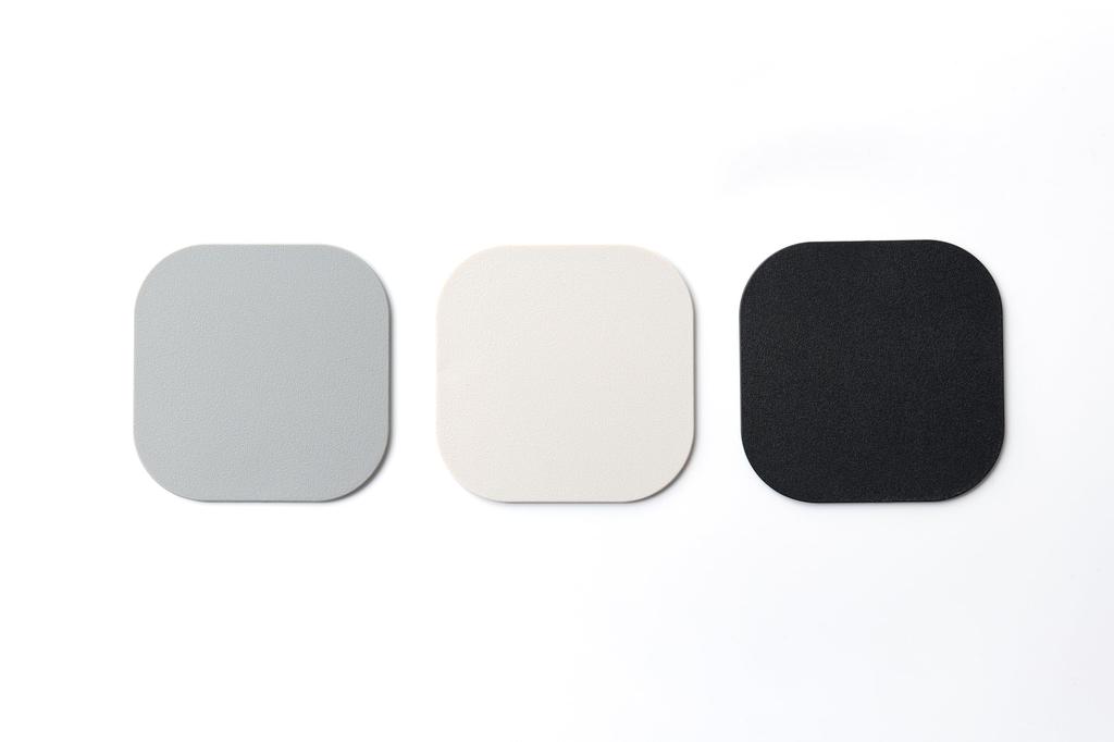 Ihara Planning Cutting Board Set of 2 Cut Plate Square 2 Black Ivory CPLS22 Made in Japan &