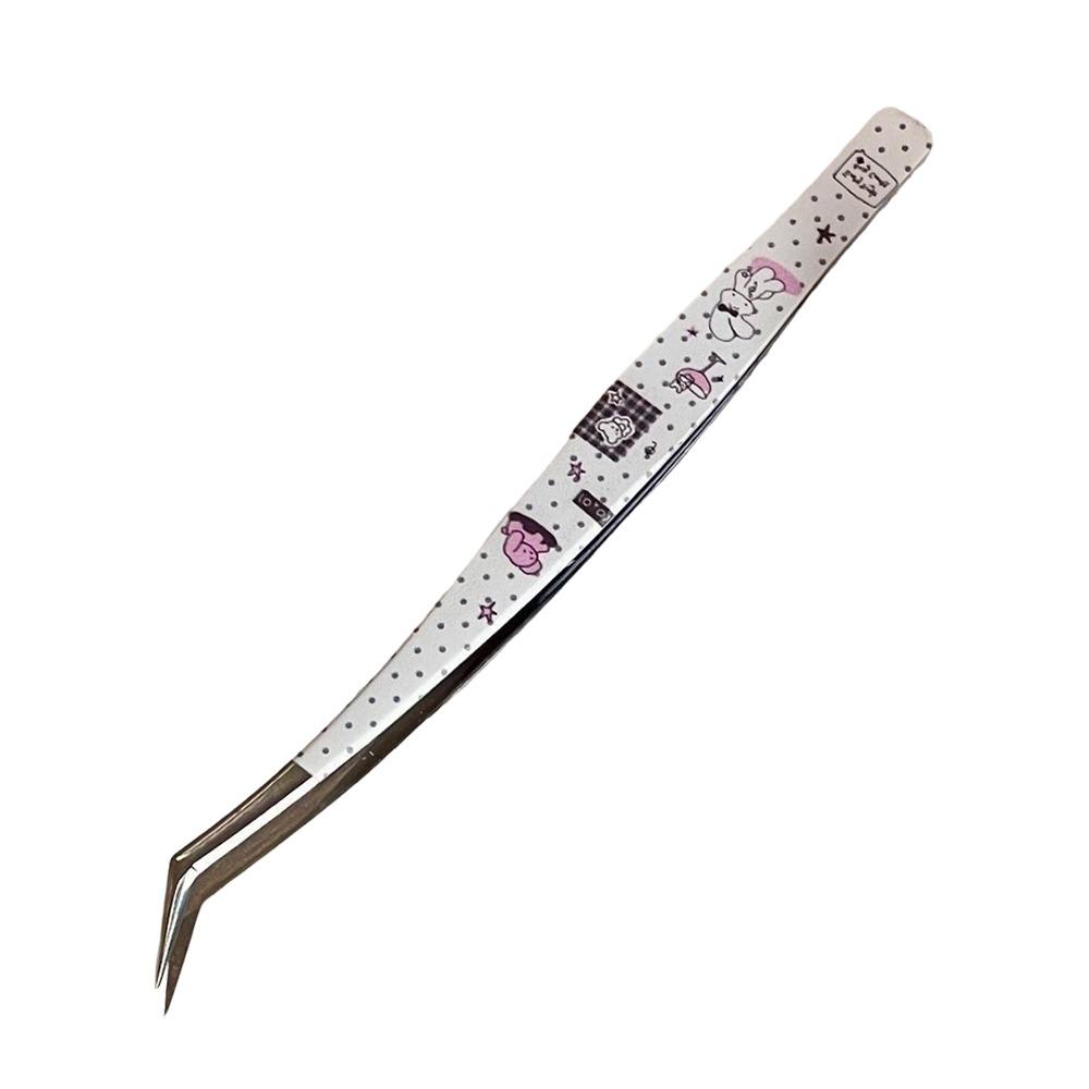 

High Precision False Eyelash Tweezers Stainless Steel Lashes Extension Tweezer Beauty Makeup Tools Style 4