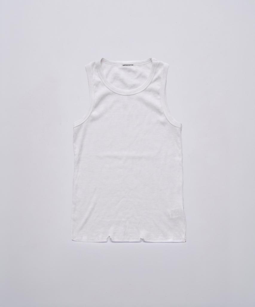 Seopiseuedisyeon Damaged Ribbed Sleeveless White