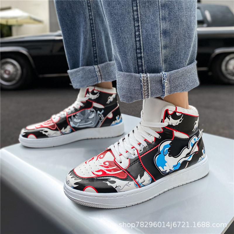 Sportschuhe Sneakers Herren Herbst Herren Schuhe Cartoon Animation Joint Air Force No 1 High Top Board Schuhe Jungen 'Putian Sneakers Sportschuhe Sneakers Herren Herbst Herren Schuhe Cartoon Animation Joint Air Force No 1 High Top Board Schuhe Jungen 'Putian Sneakers