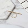 Simple Wild Korean Girls Women One Word Rings Finger Ring Fashion Jewelry Copper