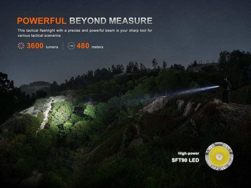 Fenix TK21R Rechargeable Tactical Flashlight