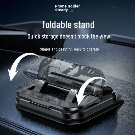 2026 Anti-Shake Dashboard Phone Holder & Number Plate