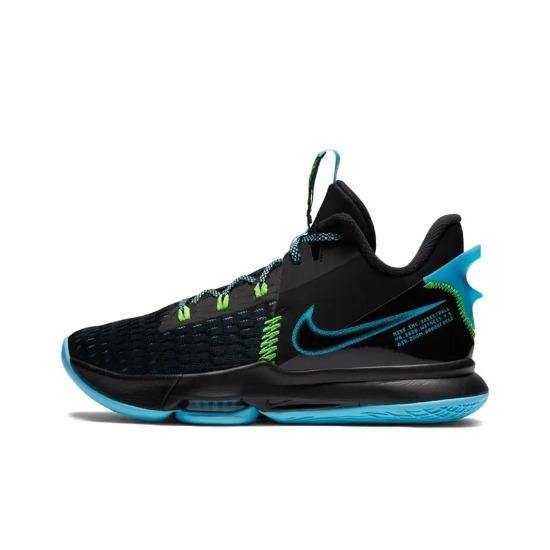 

Nike LeBron Witness 5 EP Black Light Blue Fury CQ9381-004 EU 44 синий/чёрный