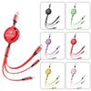 Car Accessories 3 In 1 Micro Cable Multi Charger For Toyota Corolla Yaris Chr Auris RAV4 Land Cruiser Camry Highlander