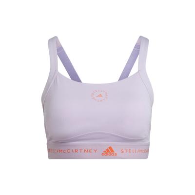 X Stella McCartney Co-Branded Tpr Biustonosz Sportowy z Regulowanymi Skrzyżowanymi Ramiączkami i Nadrukiem Logo Kobiety Biustonosz Sportowy Fioletowy HI6161