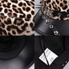 Spider Hoop Riveted Flat Top Cap Spice Girl Style PU Leather Captain Caps New Newsboy Hat
