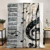 Cozy Music-Themed Flannel Throw Blanket - Piano & Notes Design, Soft & Warm for All Seasons, Perfect Gift for Family and Friends