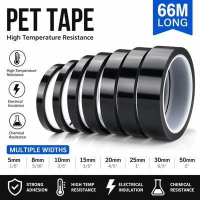 Black Marking Tape 66 Meters Adhesive Coded Tape Strong Adhesive Whiteboard Tape