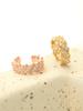 Minimalpiercing 925 Twisted Cubic Ear Cuff Clip-On