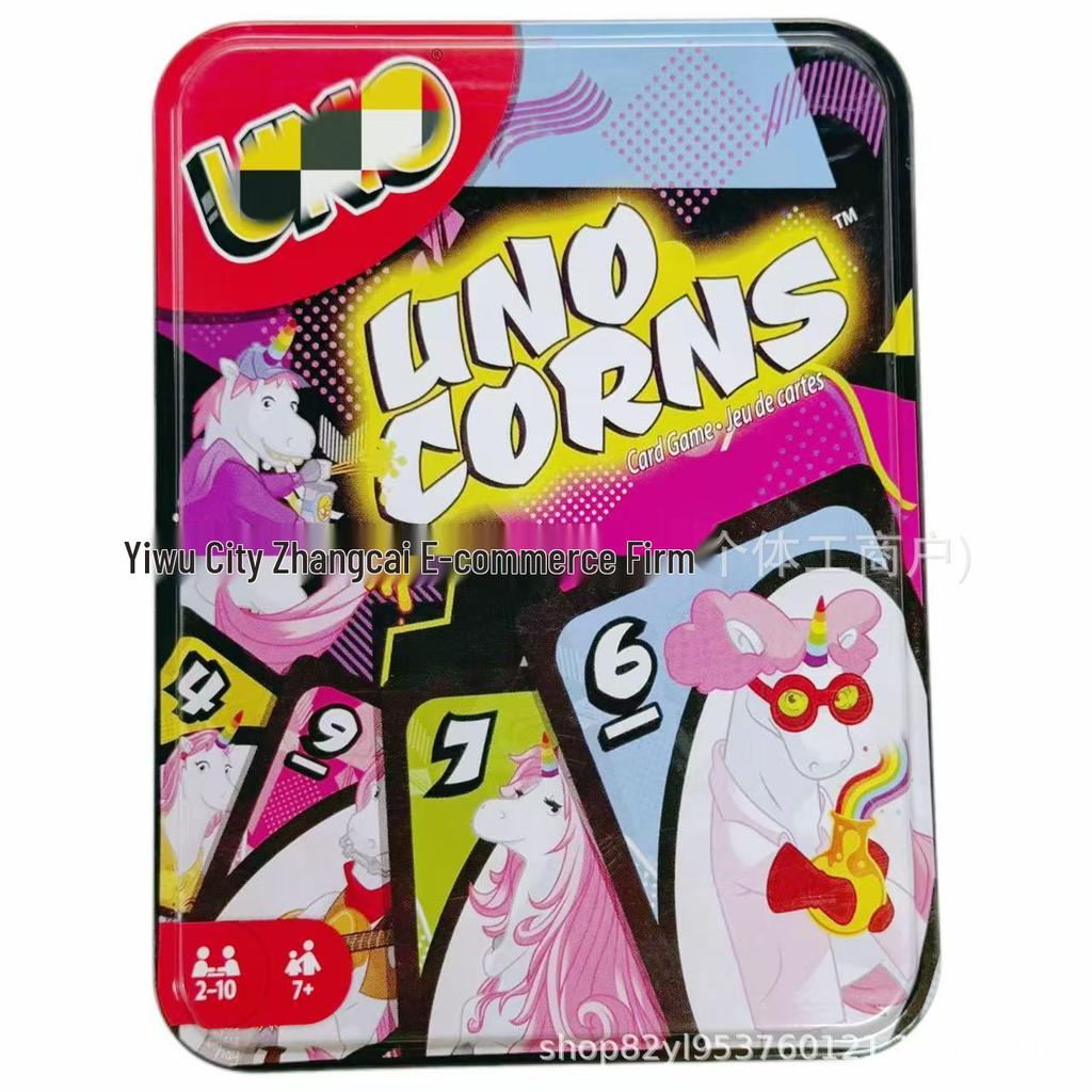 UNO Waterproof Tin Box Series: Popular Board Game Cards for Team Building & Family Gatherings