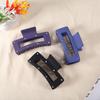 Frosted Rhinestone Square Claw Clip for Women - Large, Fashionable, High-End Hair Accessory