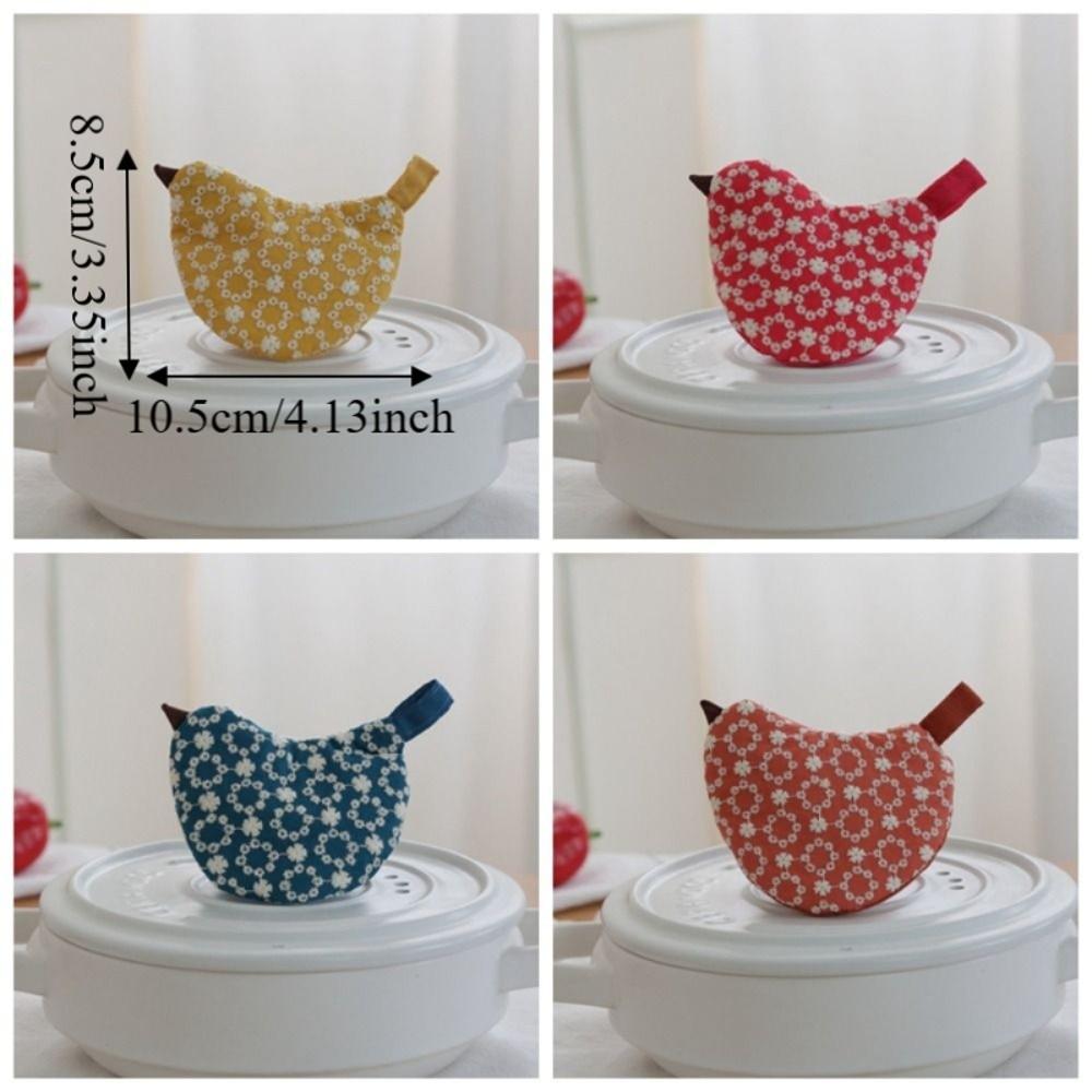 Embroidered Pot Lid Handle Cover Thickened Oven Mitt Multipurpose Handle Protector  For Soup Kettle